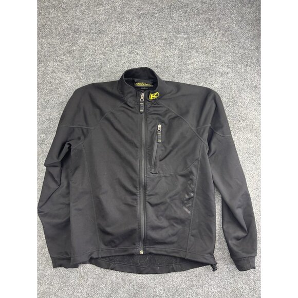 Klim Softshell Jacket Mens Small Black Full Zip Outdoor Stretch Performance Coat - Picture 1 of 6